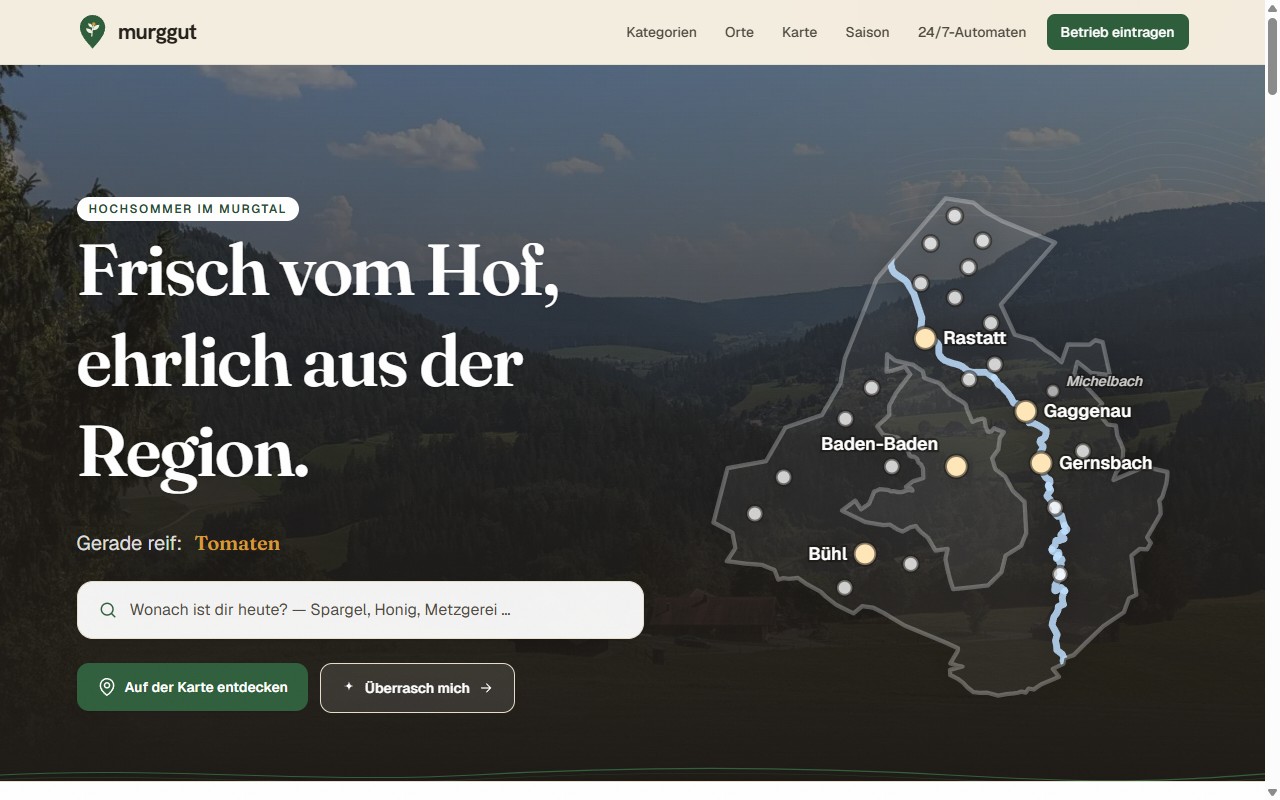 Vorschau der Website murggut